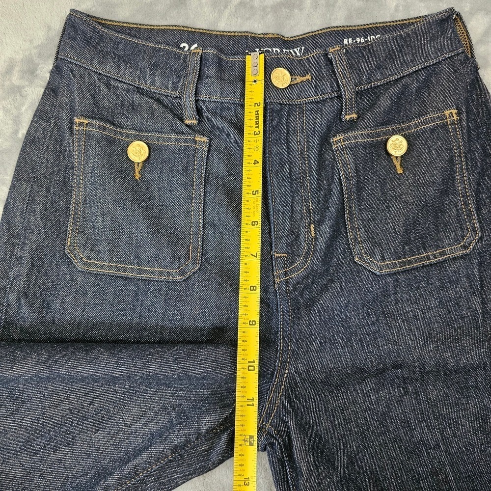 J.Crew Sailor denim trouser in Rinse wash Sz 26 - Picture 13 of 16
